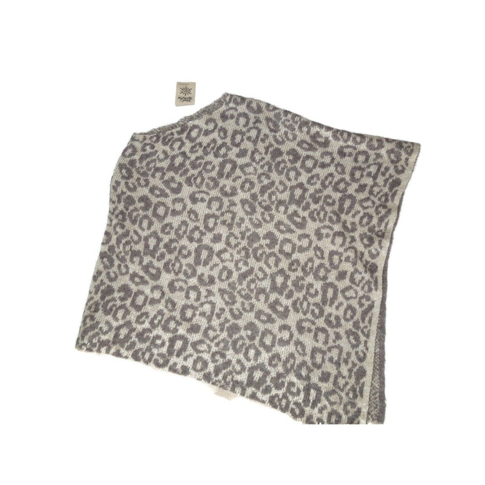 Nardi Tagliaferri‎ One Size Leopard Print Italian Poncho Tan